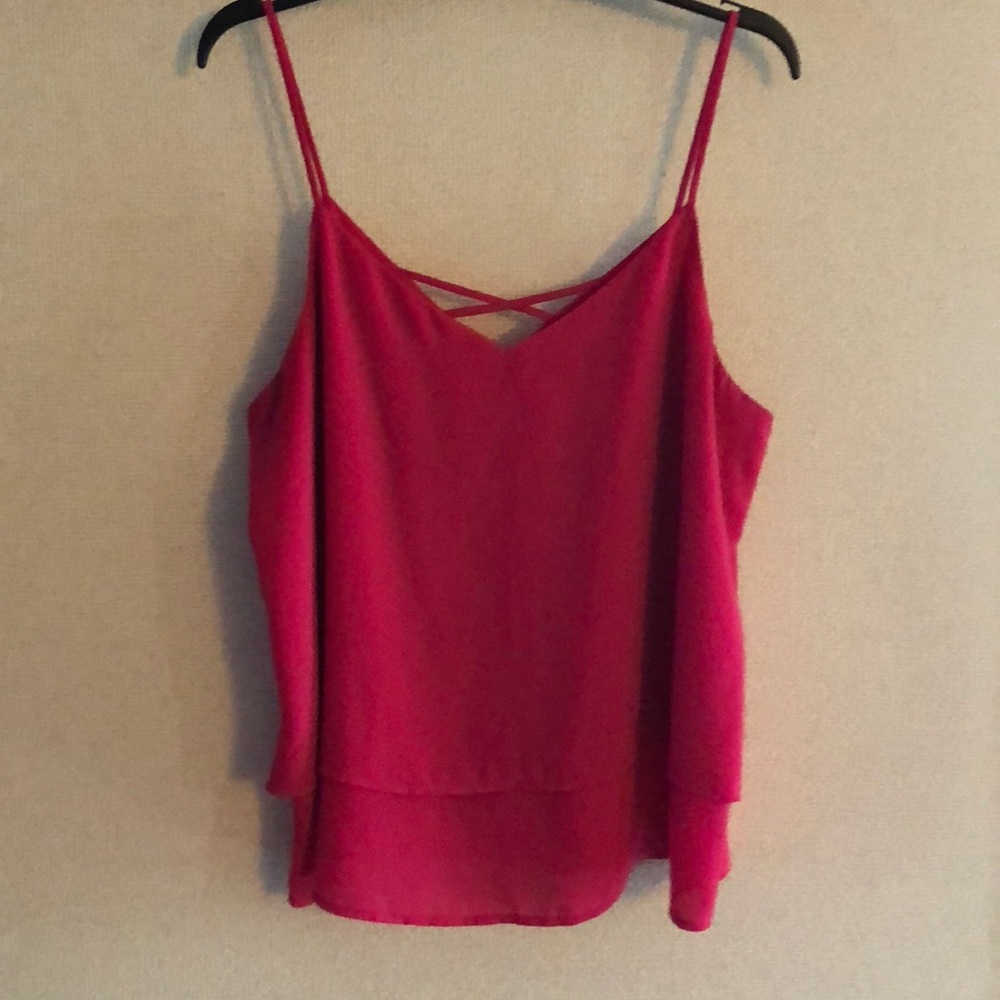Hot pink tank top